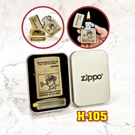 BẬT LỬA ZIPPO VÀNG CỔ HÌNH ĐẠI TƯỚNG QUÂN ĐỘI MỶ CÓ MỌC ĐÁY ĐỜI LA MÃ 2000 - KIM LOẠI NGUYÊN KHỐI