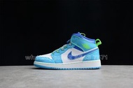 Air Jordan DA8010-400 - CJ AIR JORDAN 1 MID SE GS SPRITE DARK POWDER BLUE-RACER BLUE-GREEN STRIKE 波鞋