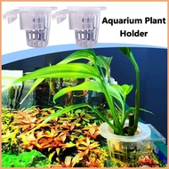 Aquarium Plant Holder Aquatic Plant Holder Fish Tank Cups Fish Tank Plant Pot with Holes Transparent Aquarium yikuiamy