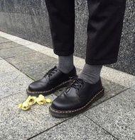 降價⬇保證正品二手3孔馬丁鞋Dr.Martens 1461經典黃色車線黑色綁帶皮鞋學院風/紳士鞋