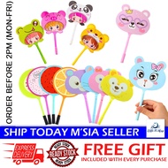 [Little B House] Cartoon Fan Shape Ballpoint Pen 0.5mm Gel Pen Student Writing Drawing Stationery 扇子