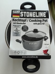 Stoneline 湯鍋連玻璃蓋 20cm