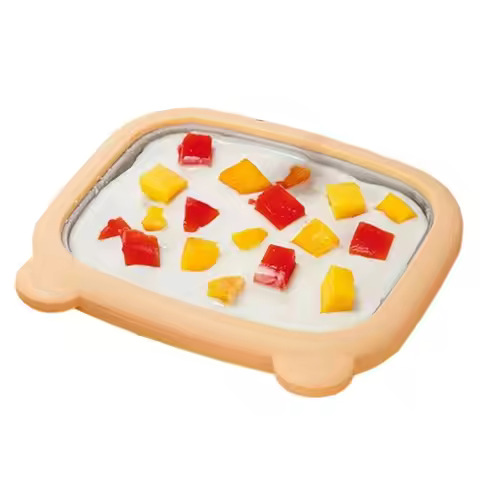 [B25B!】 1Set Ice Cream Froze Yogurt Machine Stainless Steel Deep Fried Ice Tray Deep Fried Yogurt Ma