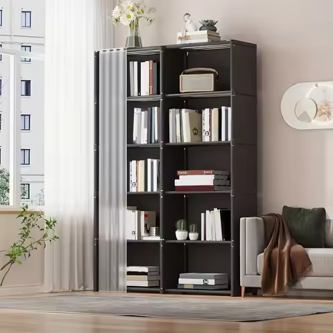 A Versatile 6-Tier Storage Shelf That Is Easy to Assemble, Measuring 15.75 Inches, Ideal for Clothin