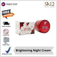 BRIGHTENING NIGHT CREAM SR12 - BPOM / CREAM MALAM SR12 / CREAM WAJAH NORMAL & BERMINYAK / CREAM SR12