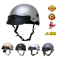 S Brand Matte Painted Half Head Helmet, C4M Helmets 1/2 Plain Helmet with Removable Soft Beak Ventil