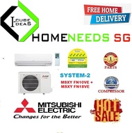 Mitsubishi System 2 (5 TICKS) Starmex ( MSXY FN10VE + MSXY FN18VE ) Aircon  2G20VA2  Multi Split