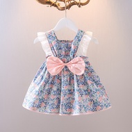 Baby Girl Dress 2025 Girl 0-Years Old 2 Little Girl Baby Sky Princess Dress