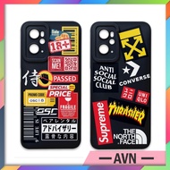 Oppo A76 A96 Aesthetic Motif Softcase Casing - Aesthetic Graffiti Image - Case