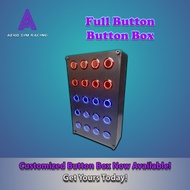 <CLEARANCE SALE> Full Button Sim Racing Button Box / Flight Simulator / Racing Simulator / Farming S