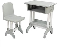 Home Office Chlildren's Study Desk Chair Set Multiple Colors Available Ergonomic Children/Kids Study Desk Multifunctional Height Adjustable Children Desk Chair (Color : Grey)