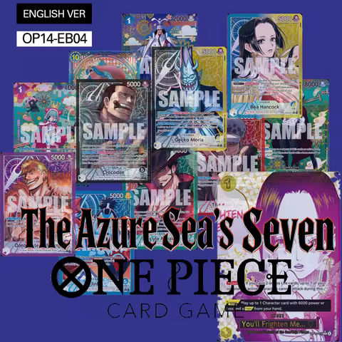 Diy One Piece English Version Op14 Sp Series Card The Azure Sea Seven Hancock Perona Mihawk Sengoku 