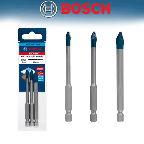 BOSCH 2608902312 Expert HEX-9 Hard Ceramic Drill Bit Set 5-8 mm 3pcs High Hardness Wear resistant To