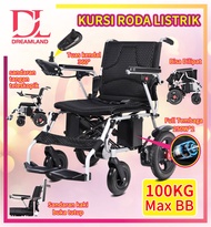 DL Kursi Roda Elektrik Bisa Lipat Full Otomatis / Kursi roda listrik cerdas sepenuhnya otomatis / kursi roda lipat