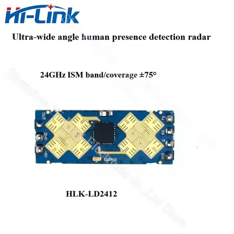 Hi-Link 24G Human Presence Sensing Radar Module Sensor LD2412 Wide-Angle Millimeter Wave Radar Detec