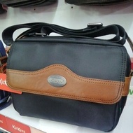 KICKERS CANVAS MESSENGER SLING BAG BLACK COLOUR AND BLUE COLOR