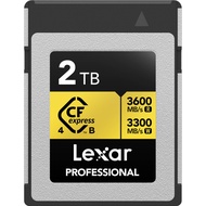 Lexar® Professional GOLD (512GB 1TB 2TB) CFexpress™ 4.0 Type B Card Up to 3600MB/s read 3300MB/s wri