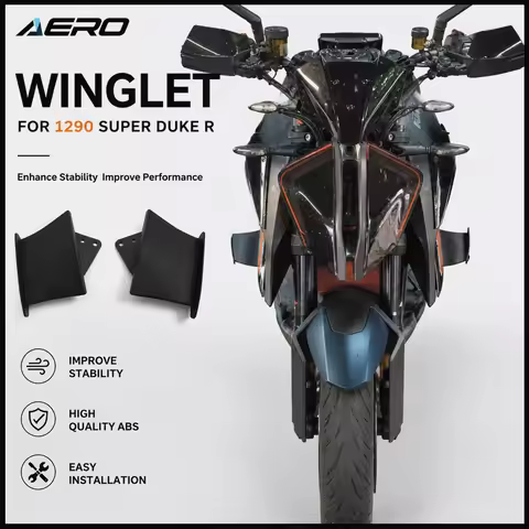 AERO for 1290 Super Duke R EVO Winglet Aero Side Fairing Wing Wind Deflector No Drill Motorcycle Acc