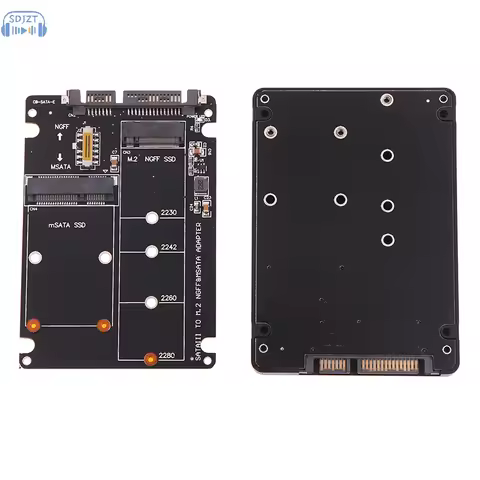 SATA 60Gbps To M2 NGFF SATA SSD MSATA SSD Adapter MSATA To SATA M.2 NGFF To SATA Hard Disk Adapter B