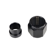 Aluminum Hardline Fitting, 8 AN Female Tube Nut and Sleeve for 1/2'' OD Aluminum Tubing, 1 Set