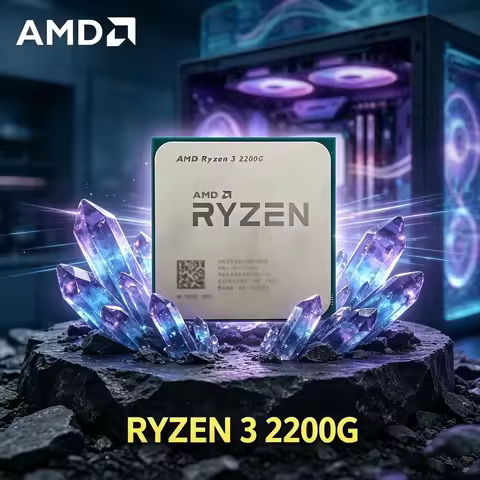 AMD Ryzen 3 2200G Quad-Core CPU Quad-Thread R3 2200G 3.5 GHz CPU Processor YD2200C5M4MFB Socket AM4