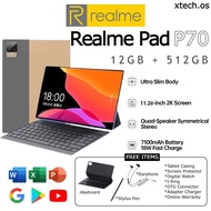 2024 NEW Realme P70 Android Tablet 12inch 【 12GB RAM+512GB ROM 】 25000mAh Mega battery Dual Sim 5G Original Warranty