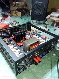 power amplifier rakitan 5 Amper murni/besar.power lapangan/rumahan