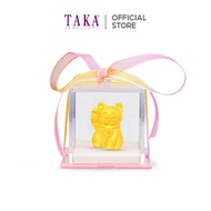 TAKA Jewellery 999 Pure Gold Piggy Bank or Fortune Cat