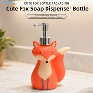 IVORY Cartoon Hand Sanitizer Bottle, Animal Design Cute Vixen Soap Dispenser Bottle, Creative Press 