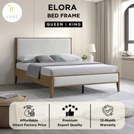 LUXE: Elora Wooden Queen Bed Frame | King Bed Frame | Scandinavian Wood Bed | Katil Queen | Katil Ki