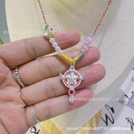 Magic Card Sakura 999 Necklace Gift Pendant Braided Rope Girl Heart Free Sterling Silver Pure Silver