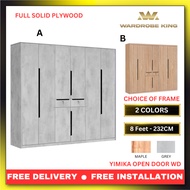 8ft YIMIKA 6 OPEN DOOR WD - Wardrobe King