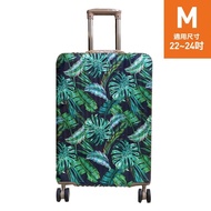 Printed Luggage Cover-M (22-24 Inch) {Leaf} 23-23038
