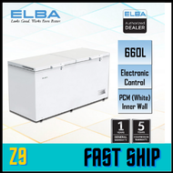 ELBA EF-H6651E(WH) 660L (Net 508L) Chest Freezer Peti Beku Besar