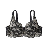 Direct from Japan Nissen_ Comfortable Plus Size Full Cup Bra for Women - Azalea Flower Japanese Lace
