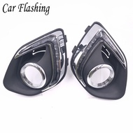 Car Flashing 2Pcs For Mitsubishi ASX 2013 2014 2015 LED DRL Daytime Running Lights Daylight Waterpro