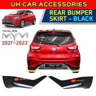 PERODUA MYVI G3 2023 REAR SKIRT GEAR UP NEW FACELIFT BUMPER BODYKIT