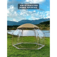 PVC Transparent Tent 4-6 People 360°Panoramic Sun Room Outdoor Insulation Camping Bubble House Spher