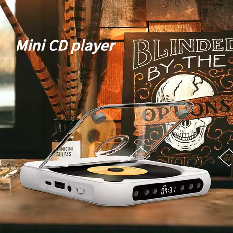 Portable HiFi CD player with touch screen, ultra-thin disc, music portable player suitable for stude