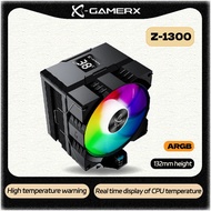 Power Train X-Gamerx Z-1300 CPU Cooler 9cm four heat pipe with digital display ARGB fan supports LGA