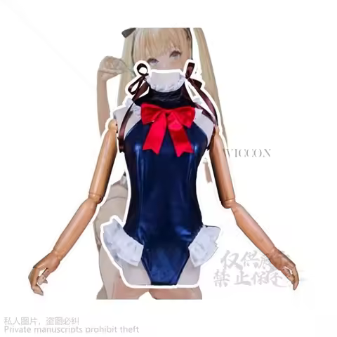 Marie Rose Cosplay Anime Game Dead Or Alive Jumpsuit Swimsuit Halloween Wigs Costume Suit For Adult 
