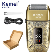 Kemei | Kemei Electric Triple Blades Razor Rechargeable Barber Foil Shavers Professional Cordless Ba