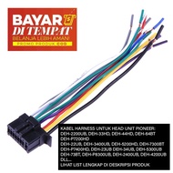 Kabel Harness Head Unit Pioneer DEH-2200UB, DEH-33HD, DEH-44HD, DEH-64BT, DEH-P7200HD, DEH-22UB, DEH