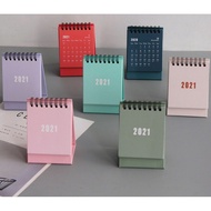 *Ready Stock* 2021 Mini 115mm x 77mm Mini Desk Calendar Table Calendar Daily Schedule Planner Calend