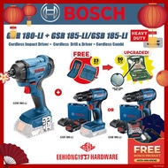 BOSCH 18V GDR 180-LI Cordless Impact Driver GSB 185-LI Cordless Combi GSR 185-LI Cordless Drill & Dr