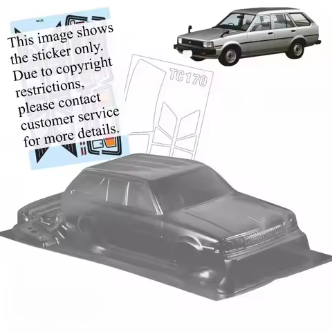 RC Drift On Road Clear PC Body Shell Wagon Style 1/10 Scale for TeamC KE70 customizable size Hobby M