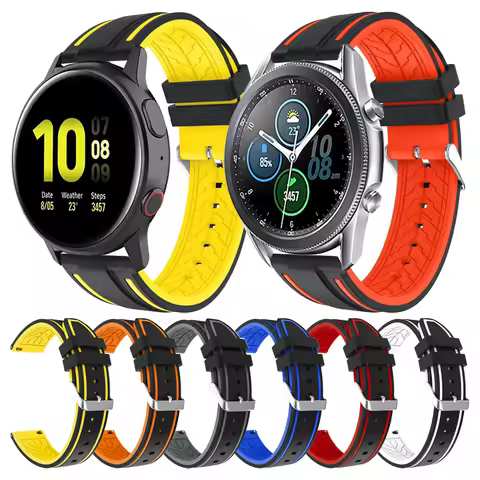Silicone Wristband For Samsung Galaxy Watch 3 45mm 41mm Band Watchband Galaxy Watch 46mm 42mm/Active