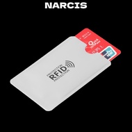 NARCIS 10Pcs Card Protector Sleeve Shield RFID Blocking Aluminium Anti Rfid Wallet