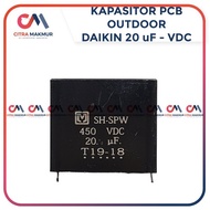 Kapasitor Fan Outdoor AC inverter Daikin 20 uf Original Solder Kawat 400 Volt Kotak Hitam PCB Kipas 