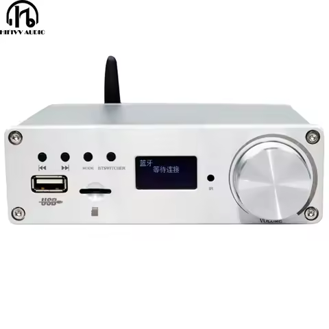 130W Bluetooth 5.0 Music Amplifier Player HIFI HI END Audio DAC Player Decoder PCM ES9023 TPA3250 AM